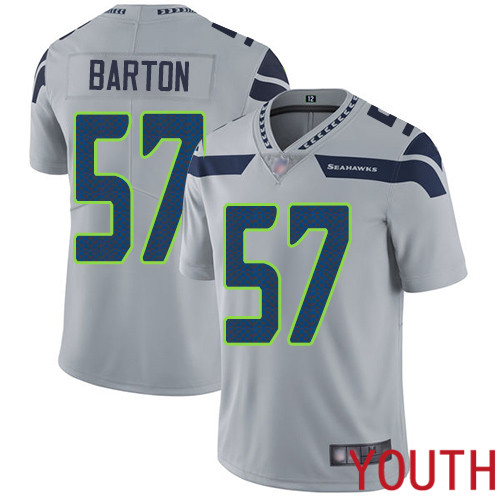 Seattle Seahawks Limited Grey Youth Cody Barton Alternate Jersey NFL Football #57 Vapor Untouchable->youth nfl jersey->Youth Jersey